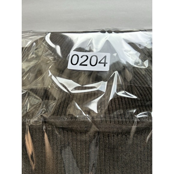 Chico's Ribbed Turtleneck Long Sleeve Top Sz M Brown Silk Blend Casual - Picture 6 of 6